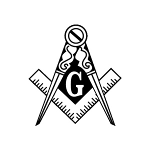 The square and compass of freemasonry