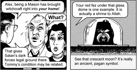 Jack Chick anti-masonic cartoon