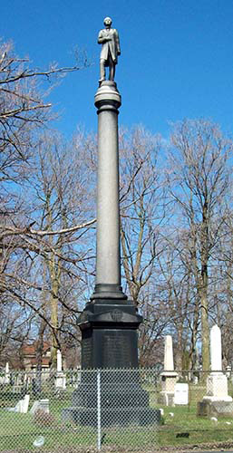 WIlliam Morgan Pillar in present day Batavia, New York.