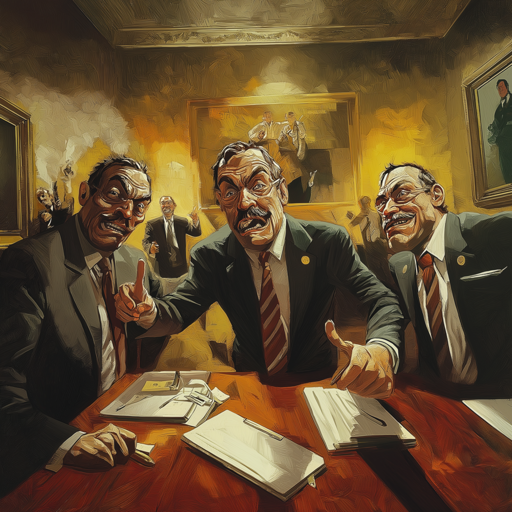 An illustration of the three most common types of political office mates you will encounter are the Suck-up, the Radical, and the Saboteur.