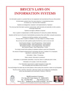 bryces law on information systems