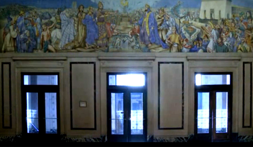 The Origins of Freemasonry Jessie Housley Holliman mural