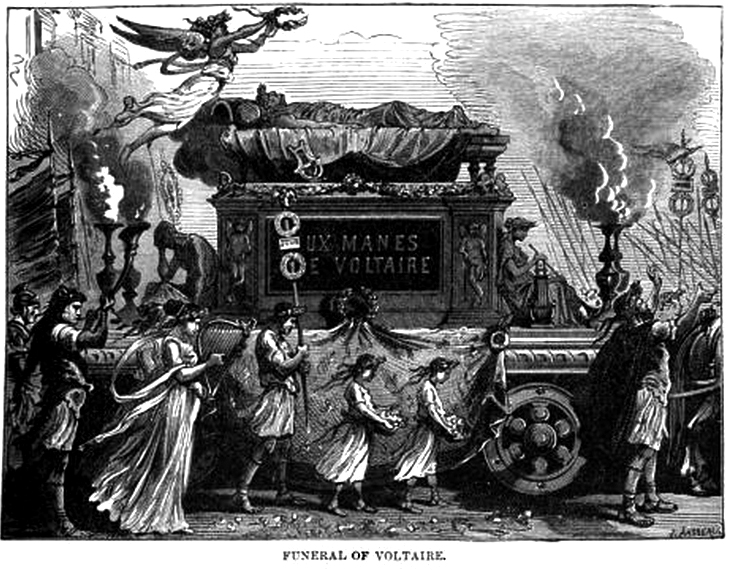 funeral of voltaire