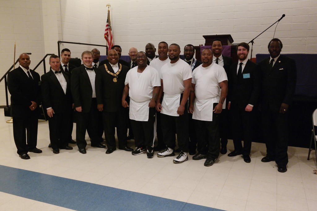 Newly Raised Master Masons from Pride of Mt. Pisgah with Brothers from Mt. Pisgah and Grand Lodge of Texas Brethren