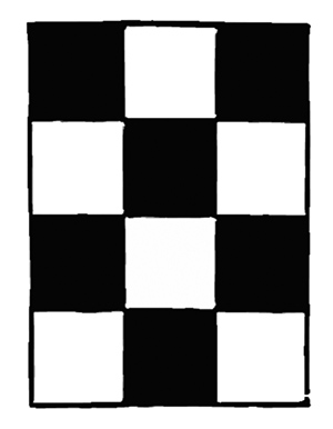 Form of lodge floor in true proportions of 3x4