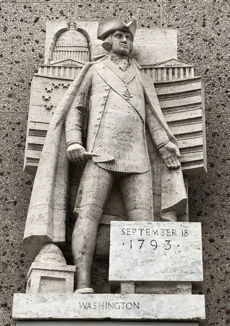 George Washington, statue, Los Nageles, Freemasonry