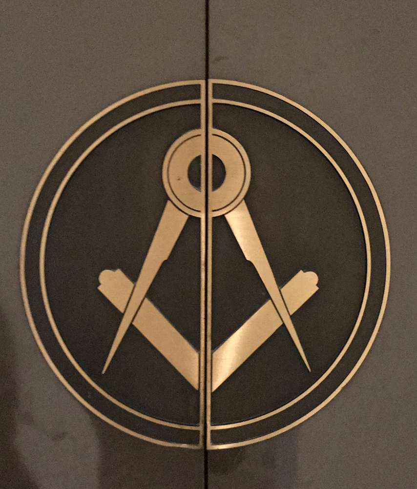 emblem, bronze, Scottish Rite, Los Angeles