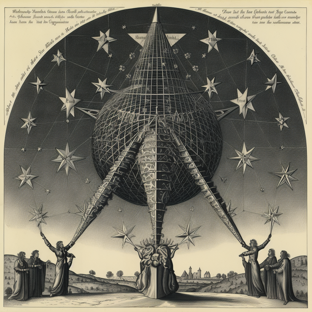 The most striking feature of the political state is not governments, nor constitutions, nor laws, nor enactments, nor the judicial power, nor the police; but the universal will of the people to be governed by the common weal. In the style of Robert Fludd.