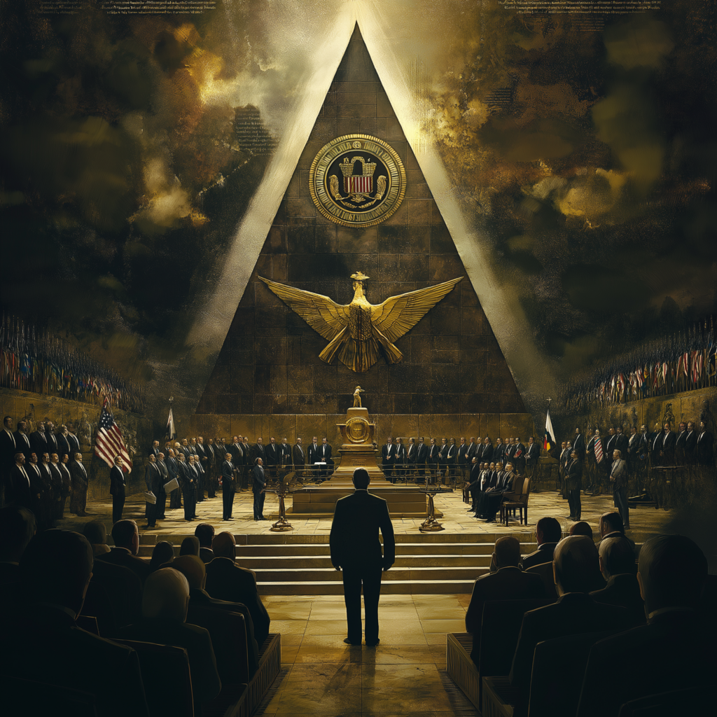 Freemasonry under an American fascist political regime.